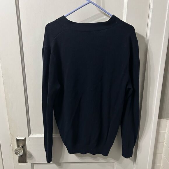 J. Crew Blue Cardigan Sweater V-Neck Knit - Picture 4 of 4